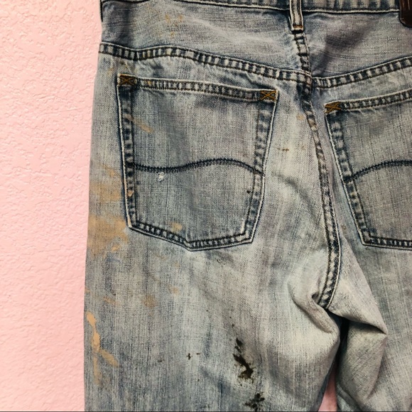 Vintage Distressed Lee Relaxed Bootcut Dungarees Grunge - Picture 6 of 16